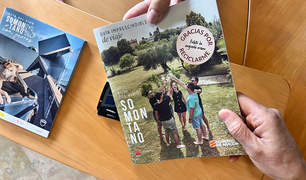 La Ruta del Vino Somontano ofrece una guía de segunda mano para un turismo responsable